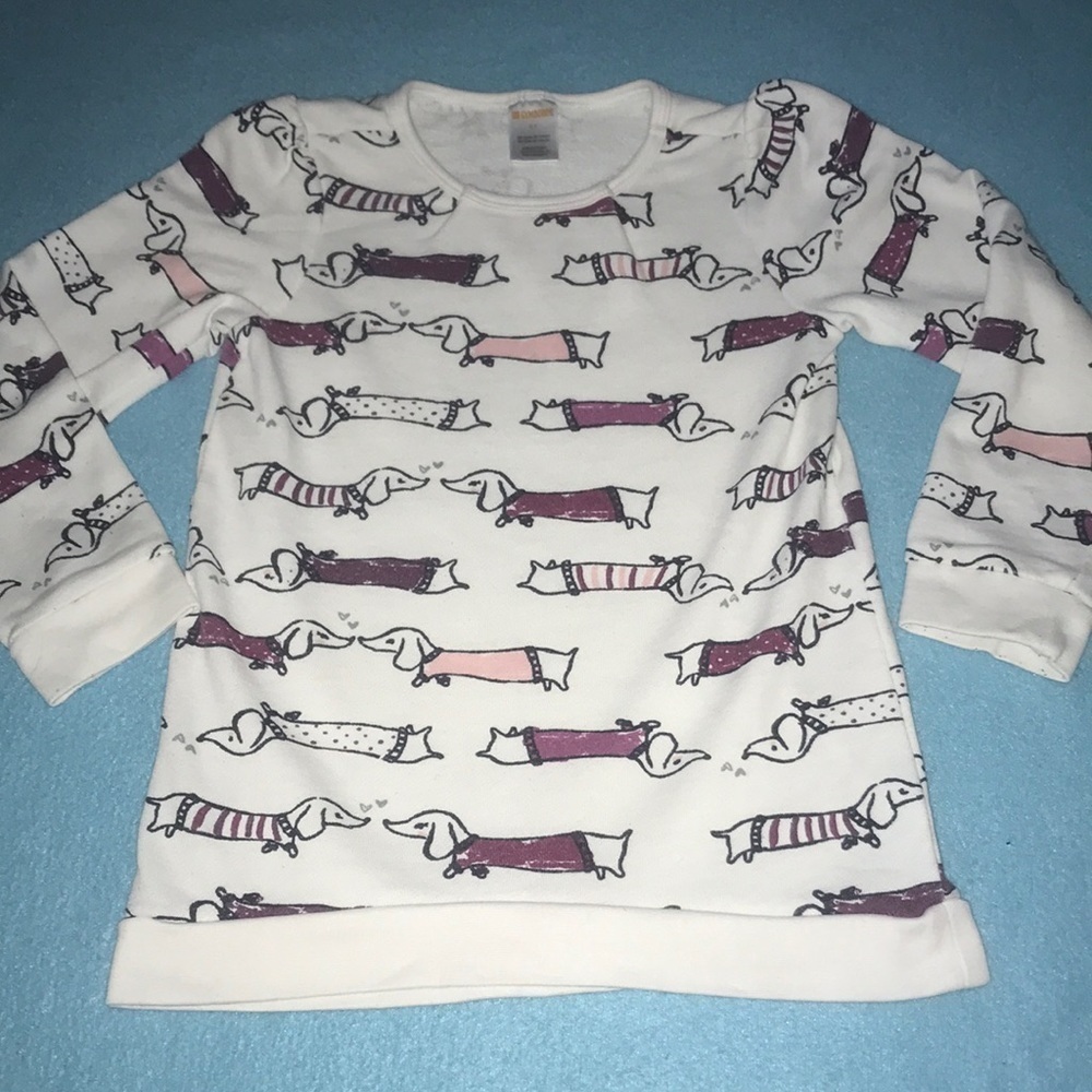 GYMBOREE dachshund dog print long sleeve size 5T